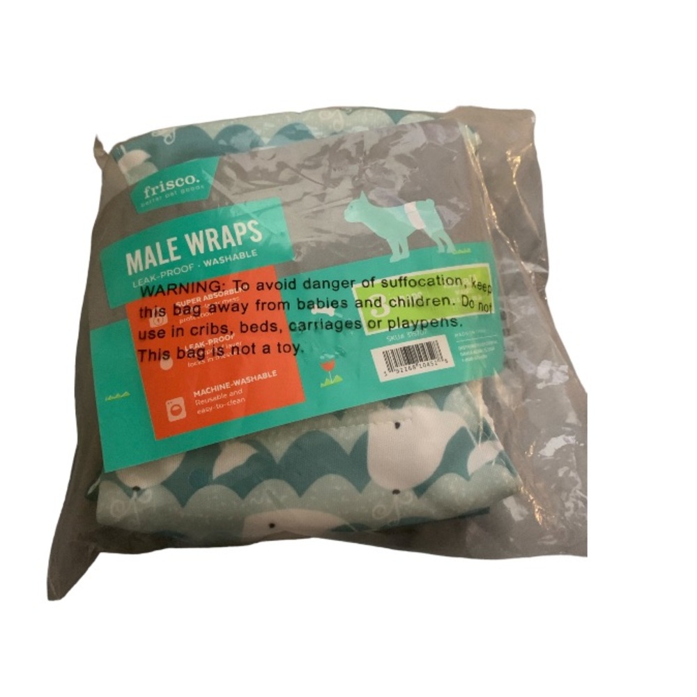 NWT Pet Dog Frisco Washable Dog Diaper Male Wraps Size Small #dogdiaper